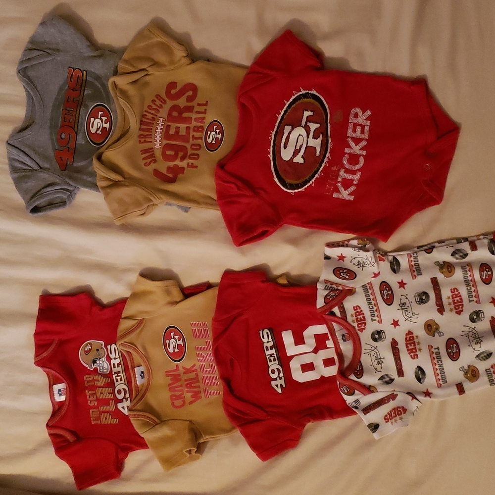 San Francisco 49ers Baby Onesie Bundle: 3m & 6m